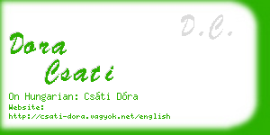 dora csati business card